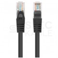 Patchcord UTP kat.5e kabel sieciowy LAN 2x RJ45 linka czarny 2m LANBERG
