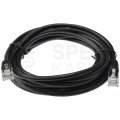 Patchcord UTP kat.5e kabel sieciowy LAN 2x RJ45 linka czarny 3m