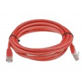 Patchcord UTP kat.5e kabel sieciowy LAN 2x RJ45 linka czerwony 0,5m