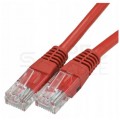 Patchcord UTP kat.5e kabel sieciowy LAN 2x RJ45 linka czerwony 0,5m