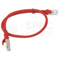 Patchcord UTP kat.5e kabel sieciowy LAN 2x RJ45 linka czerwony 0,5m LANBERG