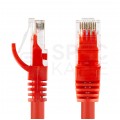 Patchcord UTP kat.5e kabel sieciowy LAN 2x RJ45 linka czerwony 0,5m NEKU