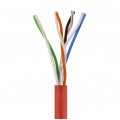 Patchcord UTP kat.5e kabel sieciowy LAN 2x RJ45 linka czerwony 0,5m NEKU