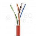 Patchcord UTP kat.5e kabel sieciowy LAN 2x RJ45 linka czerwony 0,5m NEKU