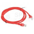 Patchcord UTP kat.5e kabel sieciowy LAN 2x RJ45 linka czerwony 1,5m LANBERG