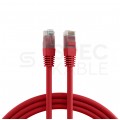 Patchcord UTP kat.5e kabel sieciowy LAN 2x RJ45 linka czerwony 10m EFB