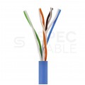 Patchcord UTP kat.5e kabel sieciowy LAN 2x RJ45 linka niebieski 0,5m NEKU