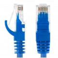 Patchcord UTP kat.5e kabel sieciowy LAN 2x RJ45 linka niebieski 0,5m NEKU