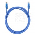 Patchcord UTP kat.5e kabel sieciowy LAN 2x RJ45 linka niebieski 0,5m NEKU