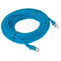 Patchcord UTP kat.5e kabel sieciowy LAN 2x RJ45 linka niebieski 10m LANBERG