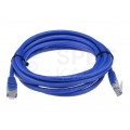 Patchcord UTP kat.5e kabel sieciowy LAN 2x RJ45 linka niebieski 2m securityNET