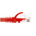 Patchcord UTP kat.5e kabel sieciowy LAN 2x RJ45 linka PVC czerwony 0,5m NEKU