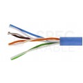 Patchcord UTP kat.5e kabel sieciowy LAN 2x RJ45 linka PVC niebieski 2m NEKU