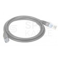 Patchcord UTP kat.5e kabel sieciowy LAN 2x RJ45 linka szary 0,5m Alantec