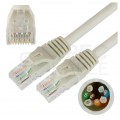 Patchcord UTP kat.5e kabel sieciowy LAN 2x RJ45 linka szary 0,5m NEKU