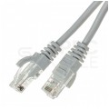 Patchcord UTP kat.5e kabel sieciowy LAN 2x RJ45 linka szary 10m ATEL