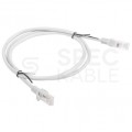 Patchcord UTP kat.5e kabel sieciowy LAN 2x RJ45 linka szary 1m LANBERG