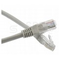 Patchcord UTP kat.5e kabel sieciowy LAN 2x RJ45 linka szary 25m