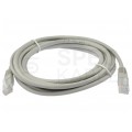 Patchcord UTP kat.5e kabel sieciowy LAN 2x RJ45 linka szary 3m securityNET
