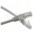 Patchcord UTP kat.5e kabel sieciowy LAN 2x RJ45 linka szary 7,5m