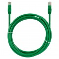 Patchcord UTP kat.5e kabel sieciowy LAN 2x RJ45 linka zielony 0,25m NEKU