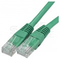 Patchcord UTP kat.5e kabel sieciowy LAN 2x RJ45 linka zielony 0,5m