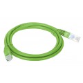 Patchcord UTP kat.5e kabel sieciowy LAN 2x RJ45 linka zielony 1m Alantec