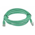 Patchcord UTP kat.5e kabel sieciowy LAN 2x RJ45 linka zielony 3m