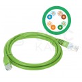 Patchcord UTP kat.5e kabel sieciowy LAN 2x RJ45 linka zielony 5m Alantec