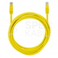 Patchcord UTP kat.5e kabel sieciowy LAN 2x RJ45 linka żółty 0,25m NEKU