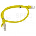 Patchcord UTP kat.5e kabel sieciowy LAN 2x RJ45 linka żółty 0,5m LANBERG