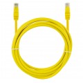 Patchcord UTP kat.5e kabel sieciowy LAN 2x RJ45 linka żółty 0,5m NEKU