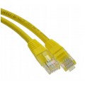 Patchcord UTP kat.5e kabel sieciowy LAN 2x RJ45 linka żółty 1,5m