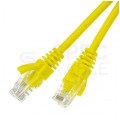 Patchcord UTP kat.5e kabel sieciowy LAN 2x RJ45 linka żółty 10m ATEL