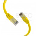 Patchcord UTP kat.5e kabel sieciowy LAN 2x RJ45 linka żółty 10m EFB