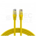 Patchcord UTP kat.5e kabel sieciowy LAN 2x RJ45 linka żółty 10m EFB