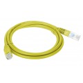 Patchcord UTP kat.5e kabel sieciowy LAN 2x RJ45 linka żółty 2m Alantec