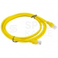 Patchcord UTP kat.5e kabel sieciowy LAN 2x RJ45 linka żółty 2m LANBERG