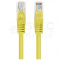 Patchcord UTP kat.5e kabel sieciowy LAN 2x RJ45 linka żółty 2m LANBERG