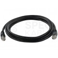 Patchcord UTP kat.6 kabel sieciowy LAN 2x RJ45 linka czarny 0,25m