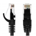 Patchcord UTP kat.6 kabel sieciowy LAN 2x RJ45 linka czarny 0,25m NEKU