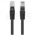 Patchcord UTP kat.6 kabel sieciowy LAN 2x RJ45 linka czarny 0,5m LANBERG