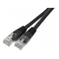Patchcord UTP kat.6 kabel sieciowy LAN 2x RJ45 linka czarny 1m