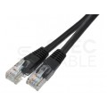 Patchcord UTP kat.6 kabel sieciowy LAN 2x RJ45 linka czarny 2m securityNET