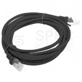 Patchcord UTP kat.6 kabel sieciowy LAN 2x RJ45 linka czarny 7,5m LANBERG