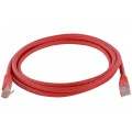 Patchcord UTP kat.6 kabel sieciowy LAN 2x RJ45 linka czerwony 1,5m