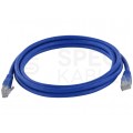 Patchcord UTP kat.6 kabel sieciowy LAN 2x RJ45 linka niebieski 3m