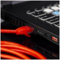Patchcord UTP kat.6 kabel sieciowy LAN 2x RJ45 linka PVC czerwony 1m NEKU
