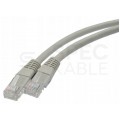 Patchcord UTP kat.6 kabel sieciowy LAN 2x RJ45 linka szary 0,25m