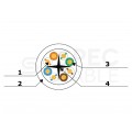 Patchcord UTP kat.6 kabel sieciowy LAN 2x RJ45 linka szary 2m LANBERG
